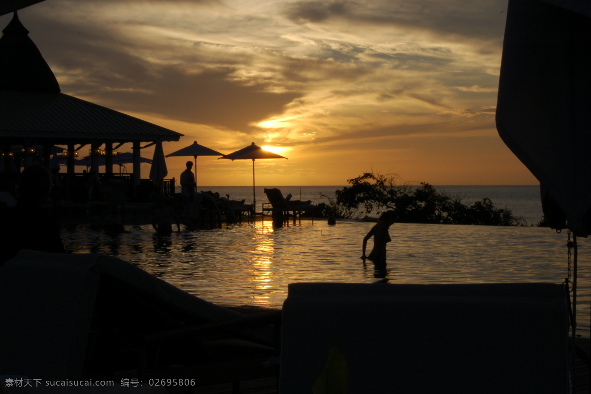 毛里求斯 夕阳 非洲 国外旅游 海滩 旅游摄影 摄影图库 游泳池 psd源文件