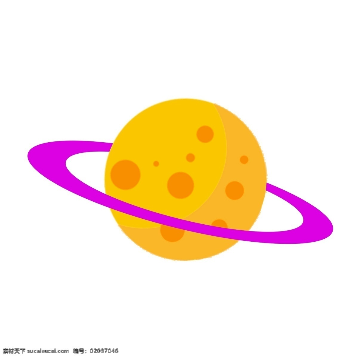 黄色 星球 紫色 星环 外 太空 黄色星球 紫色星环 外太空星球 美丽星球 太阳系 太空探索 地球 月球 矢量图 卡通宇宙