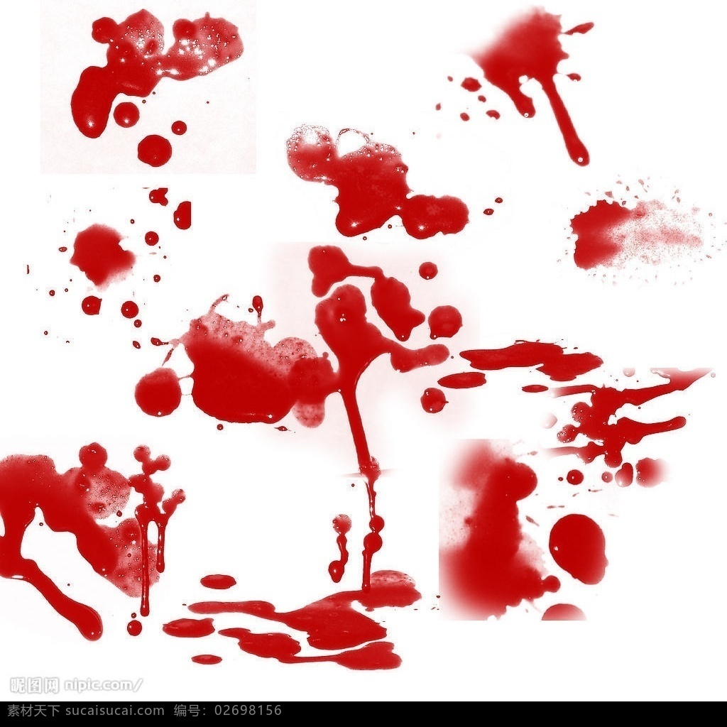 血液笔刷 血液 笔刷 ps 血 abr 合成 红色 血色 多种笔刷 特效 特殊 特色 恐怖 ps笔刷 特效笔刷 源文件库