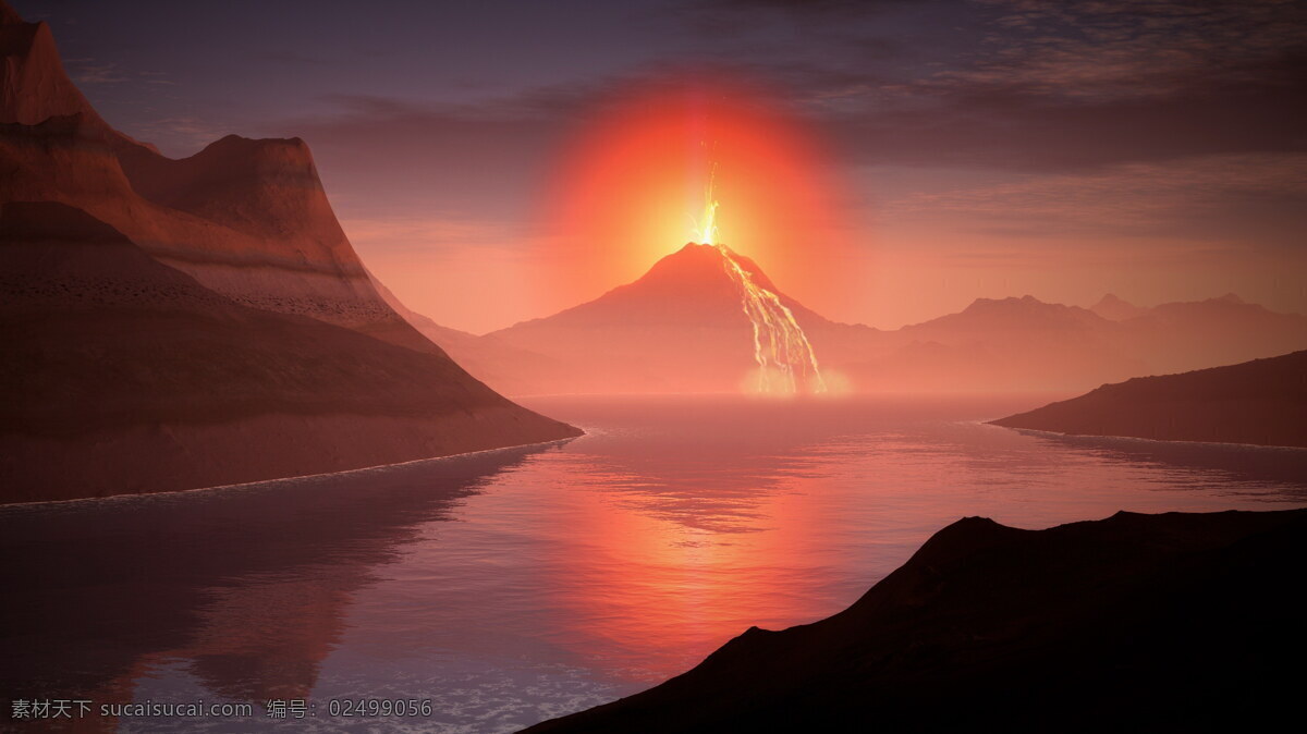 火山爆发高清 火山爆发 山水风景 火山喷发 火山爆发岩浆 火山图片 火山