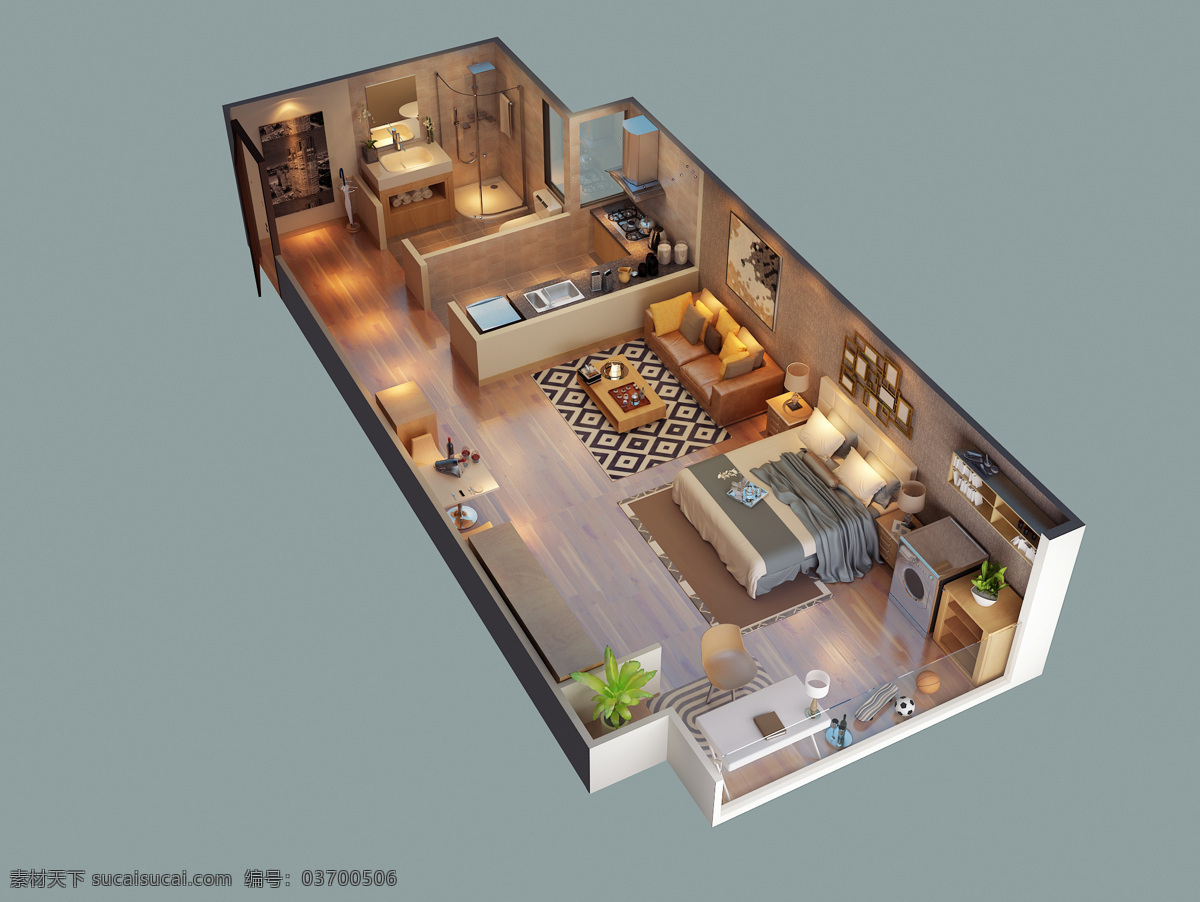 房地产 鸟瞰 户型 图 户型图 平面图 3d设计 室内模型
