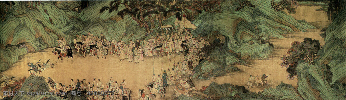 层层叠叠 国画艺术 绘画书法 林木 树林 中国山水画 山水艺术 文化艺术