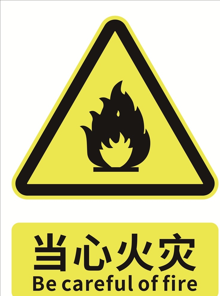 当心火灾警示 当心火灾标识 警示标识 当心标识 当心系列 标志图标 公共标识标志