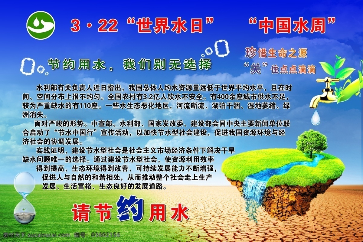 节约用水 世界水日 中国水周 蓝色制度背景 背景 制度展板 分层