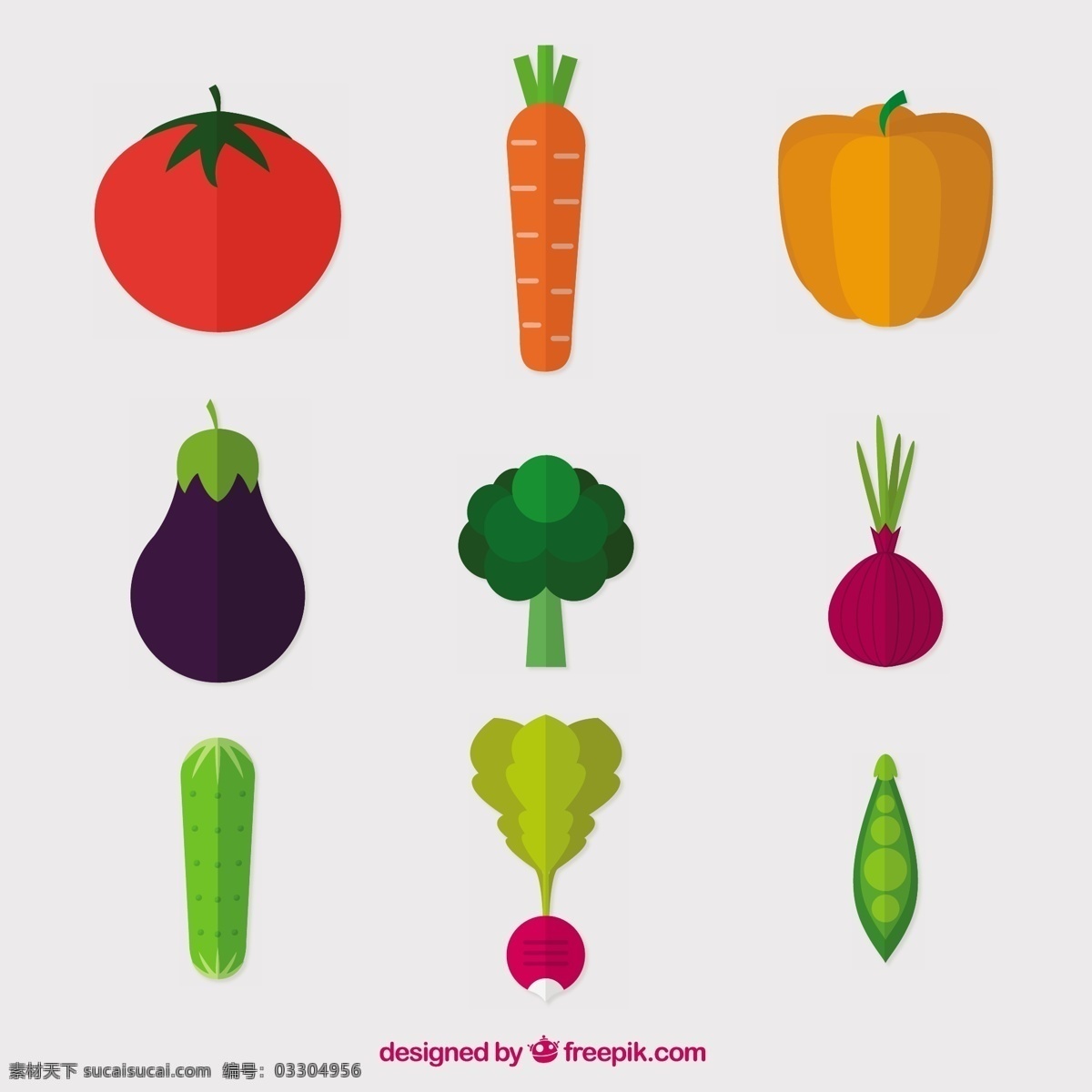 各种扁平蔬菜 扁平蔬菜 蔬菜 胡萝卜 茄子 南瓜 黄瓜 灰色