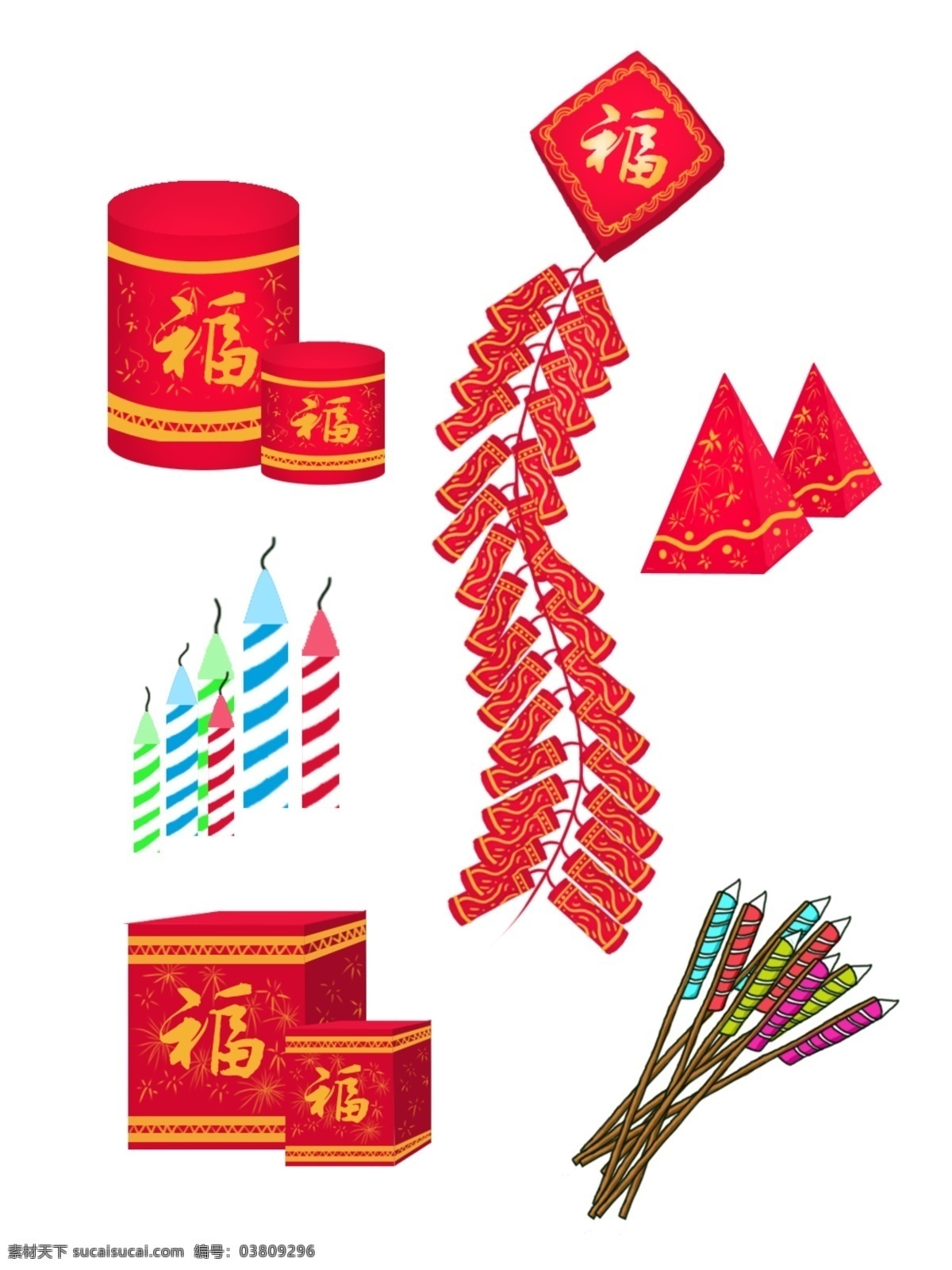 新年 鞭炮 烟花 商用 爆竹 飞行炮 三角炮