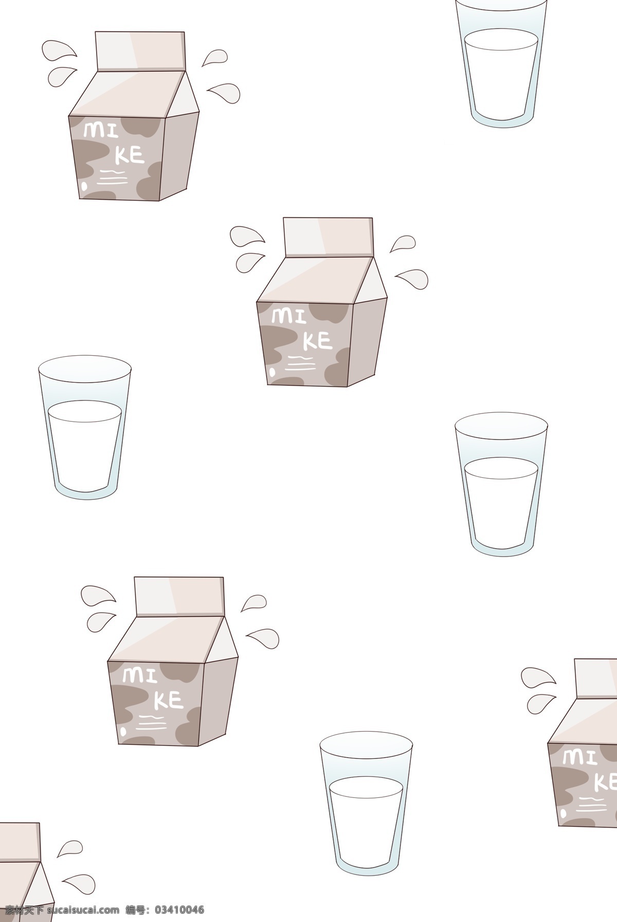 手绘 牛奶 底纹 插画 牛奶底纹 卡通插画 手绘插画 底纹插画 底纹图画 美味的牛奶 好喝的牛奶 杯子