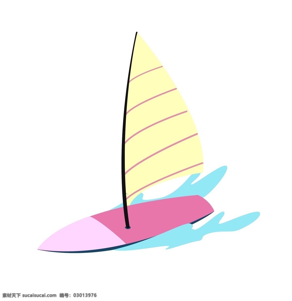 粉色航海帆船 帆船 船只 交通