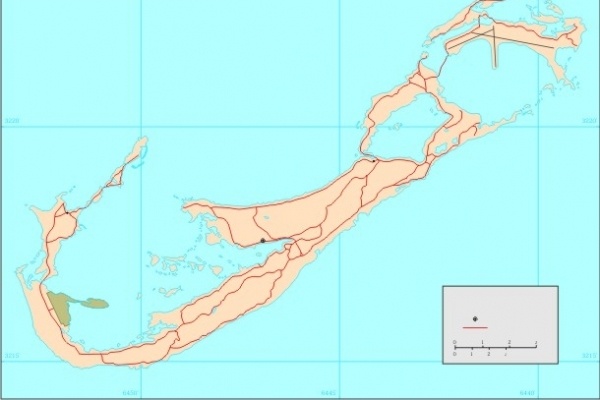 bermuda 百慕大 矢量 地图