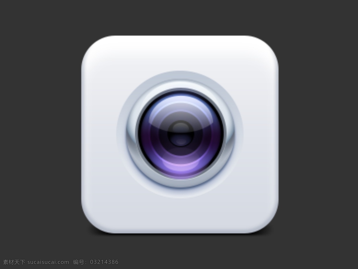 手机 相机 icon ui 白色 镜头 照相机 图标 移动界面设计 图标设计
