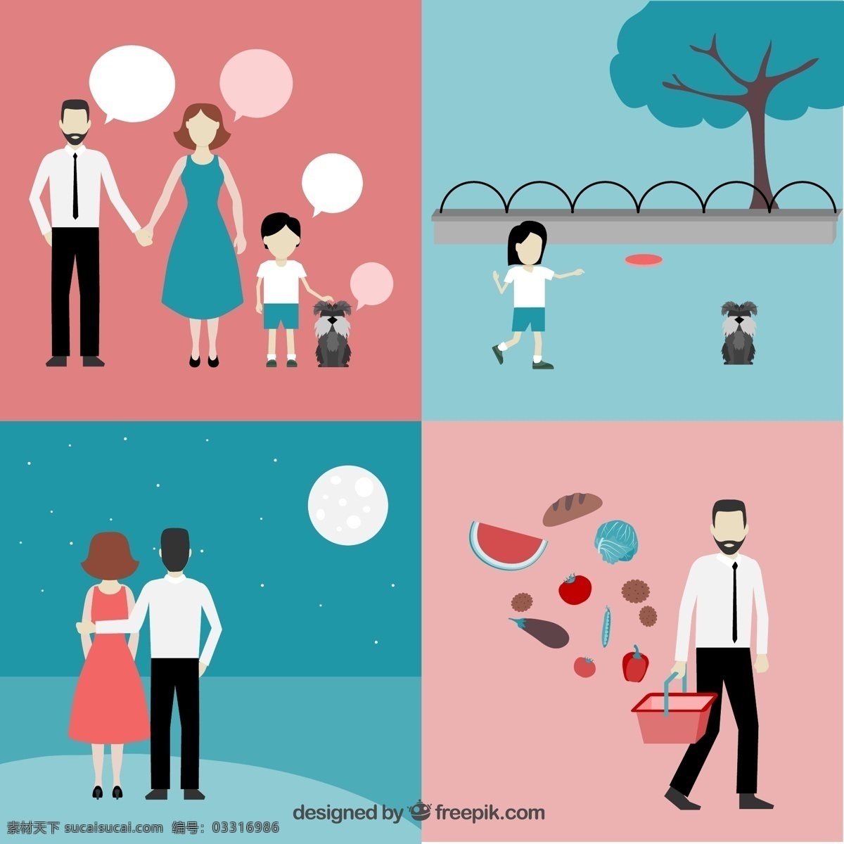 家庭 图标 概念 爱 偶像 孩子 母亲 父亲 父母 观念 粉色