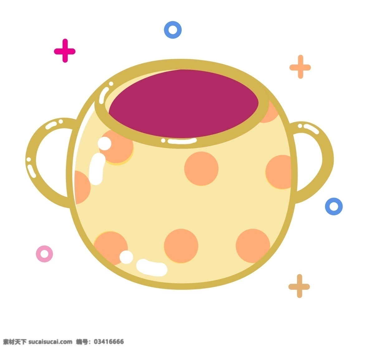 圆形陶瓷杯具 喝水 杯具 陶瓷