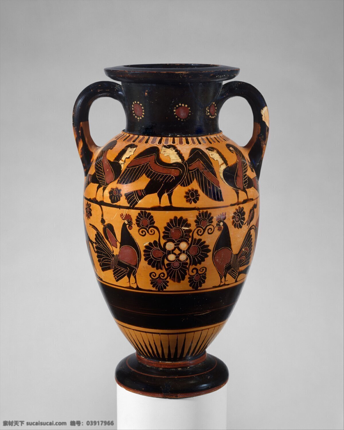 希腊陶瓶 希腊 陶瓶 陶器 瓶子 黑绘式 古希腊 传统文化 文化艺术
