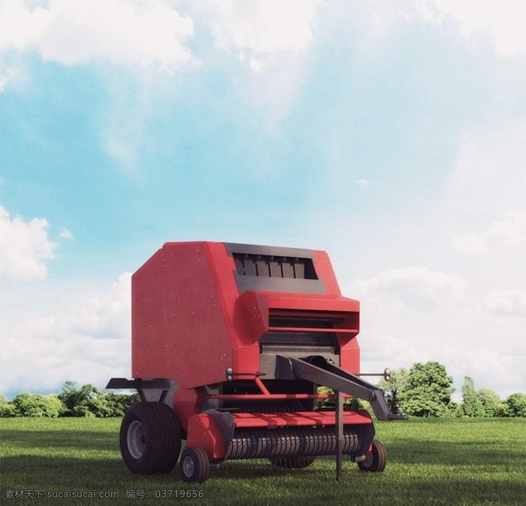 高质量 农业机械 模型 农业 机械 农用车 3d设计 max