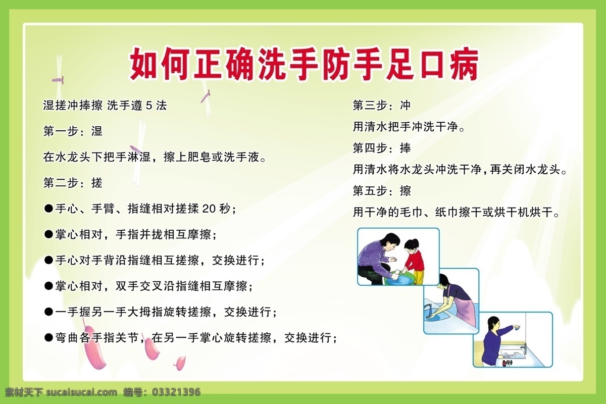 防手足口病 正确洗手方法 防手 足 口 病 正确 洗手 方法 分层 源文件库