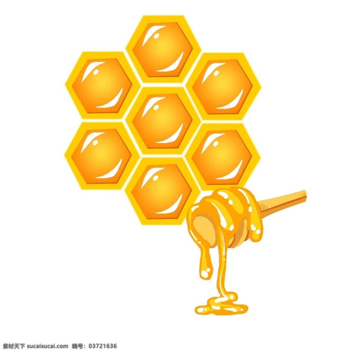 手绘 蜂巢 蜂蜜 画布 美味蜂蜜 卡通蜂巢 卡通蜂蜜 蜂蜜棒 甜食 甜品 蜂王浆 蜜浆 蜂巢插画 酿蜜