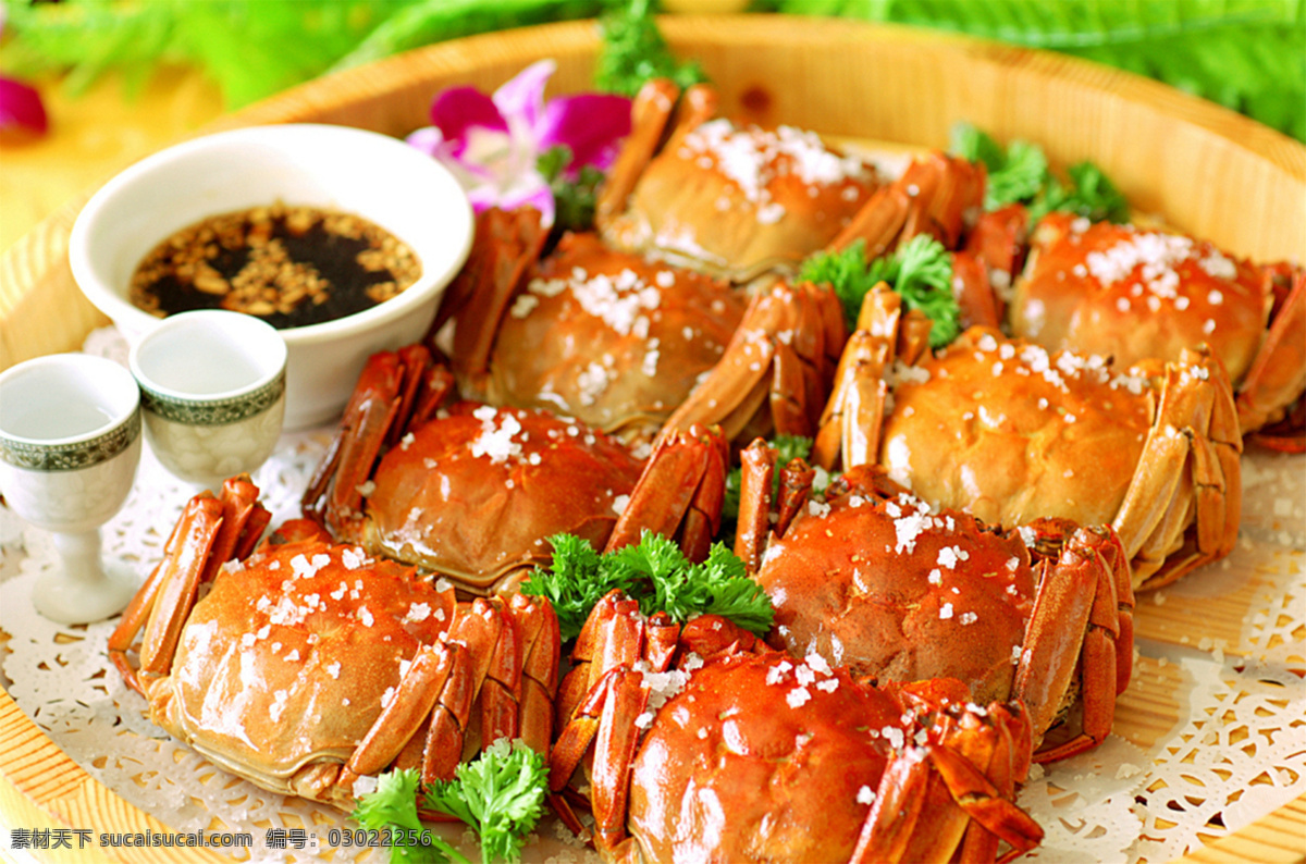 盐焗大闸蟹 美食 传统美食 餐饮美食 高清菜谱用图