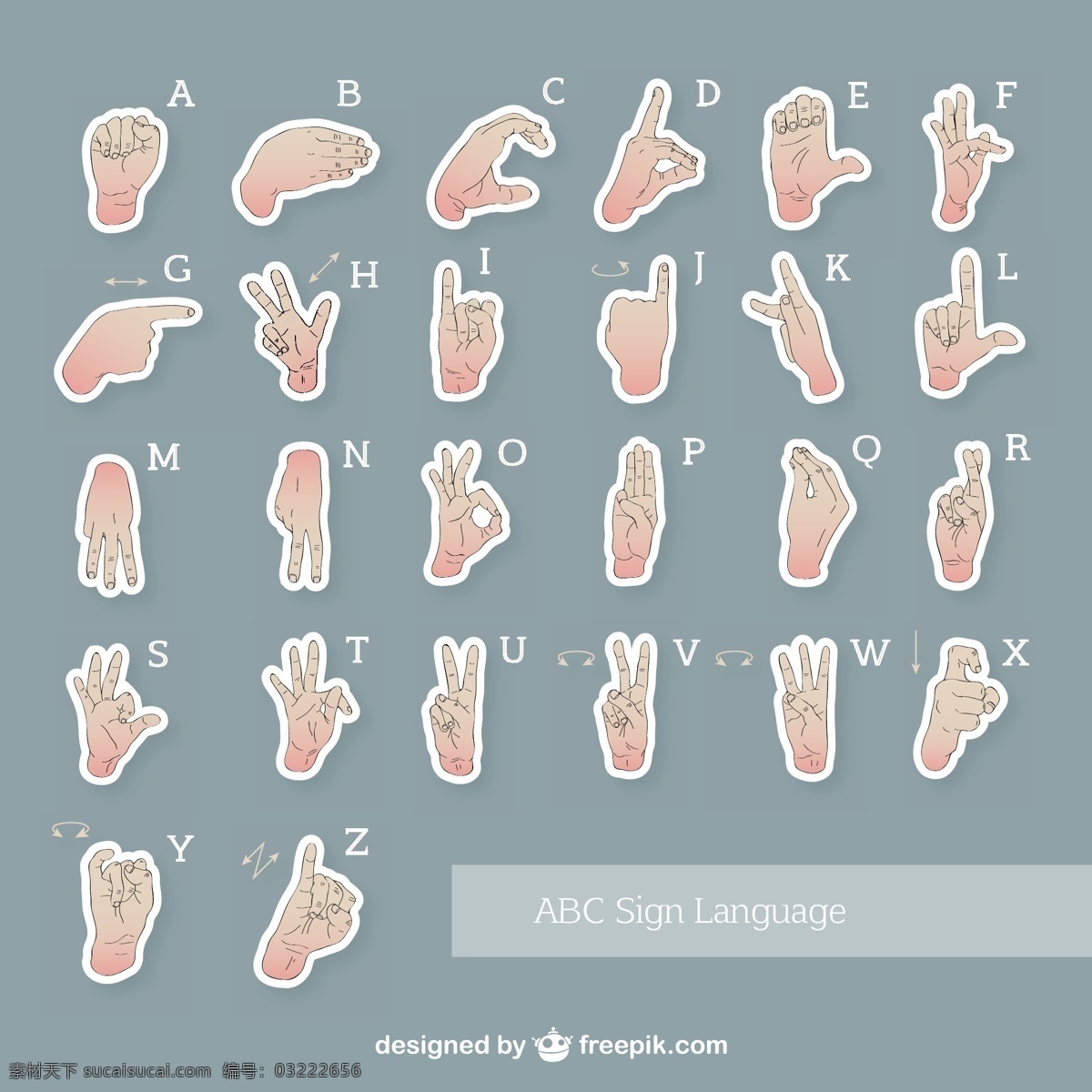 手语插图 字母 符号 通信 语言 abc 静音 沟通 古代 矢量 eps文件