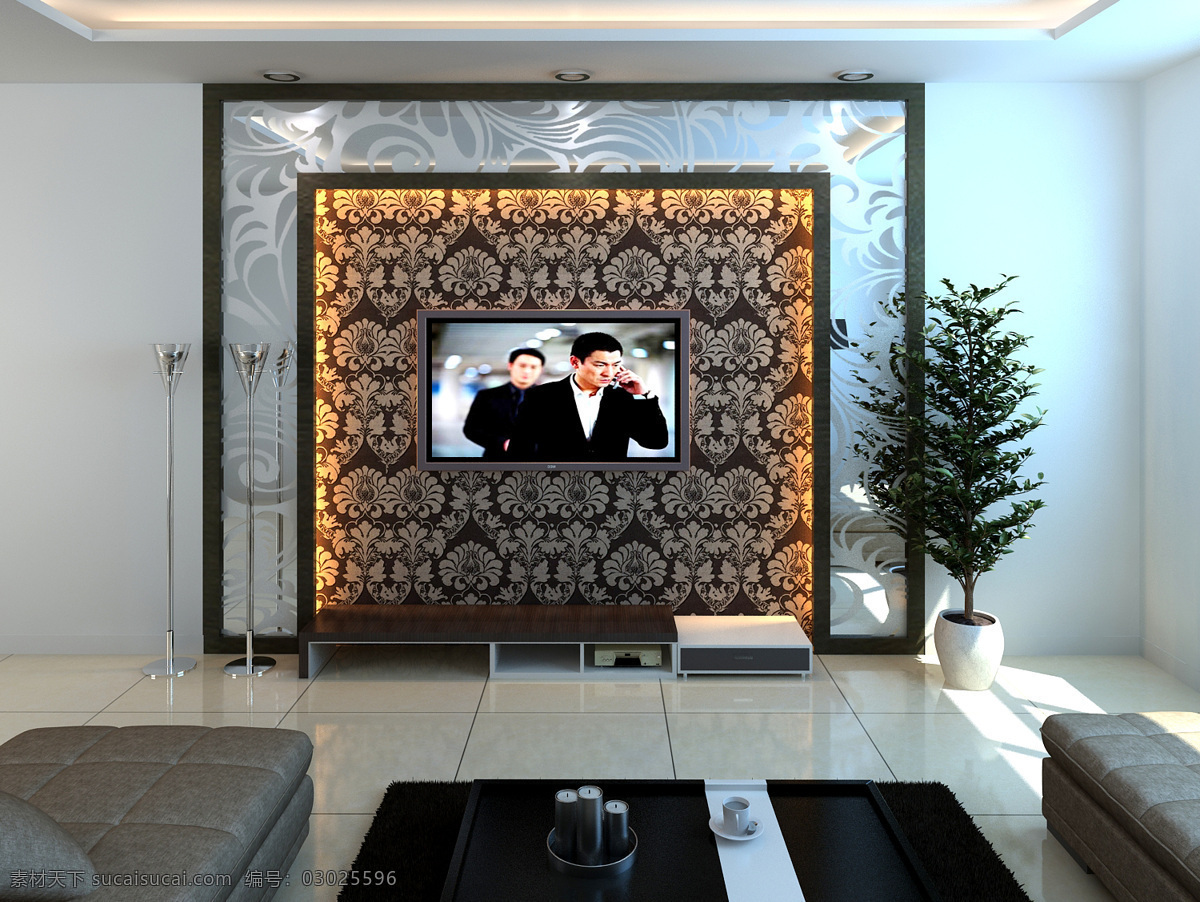 3d设计模型 max 背景墙 电视 客厅 背景 墙 源文件 造型 模板下载 其他模型 家居装饰素材