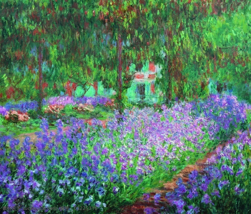 高清壁画莫奈 莫奈油画 高清打印 高清壁纸 壁纸打印 莫奈 高清壁画 文化艺术 绘画书法
