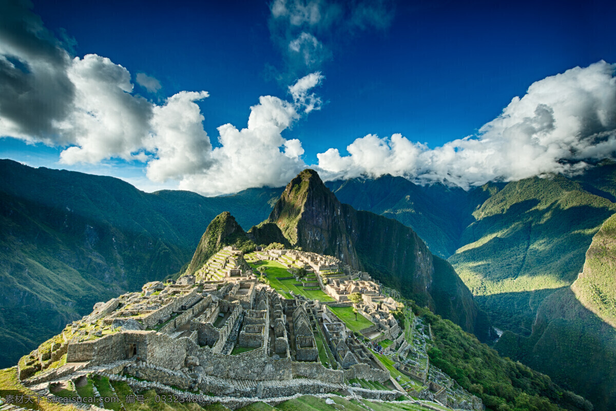 唯美马丘比丘 唯美 风景 风光 旅行 自然 美洲 南美洲 秘鲁 马丘比丘 蓝天 白云 山 旅游摄影 国外旅游