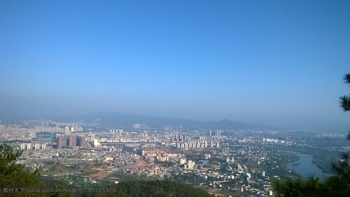 河源市区鸟瞰 笔架山 笔架山公园 河源市 市区风景 河源市全景 山顶鸟瞰 云雾 全景 自然风景 自然景观 自然风光 旅游摄影 国内旅游