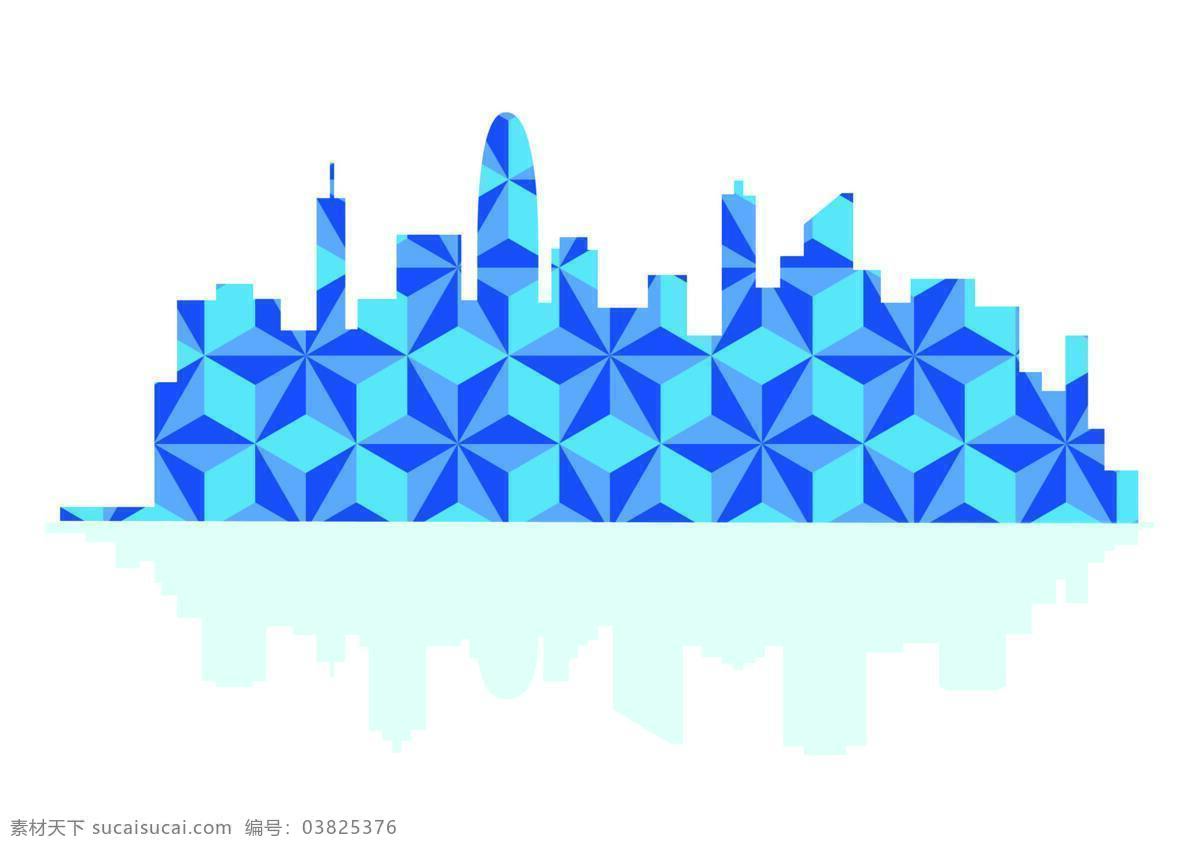 建筑剪影 城市 城市图案 缤纷城市 城市简笔画 扁平建筑