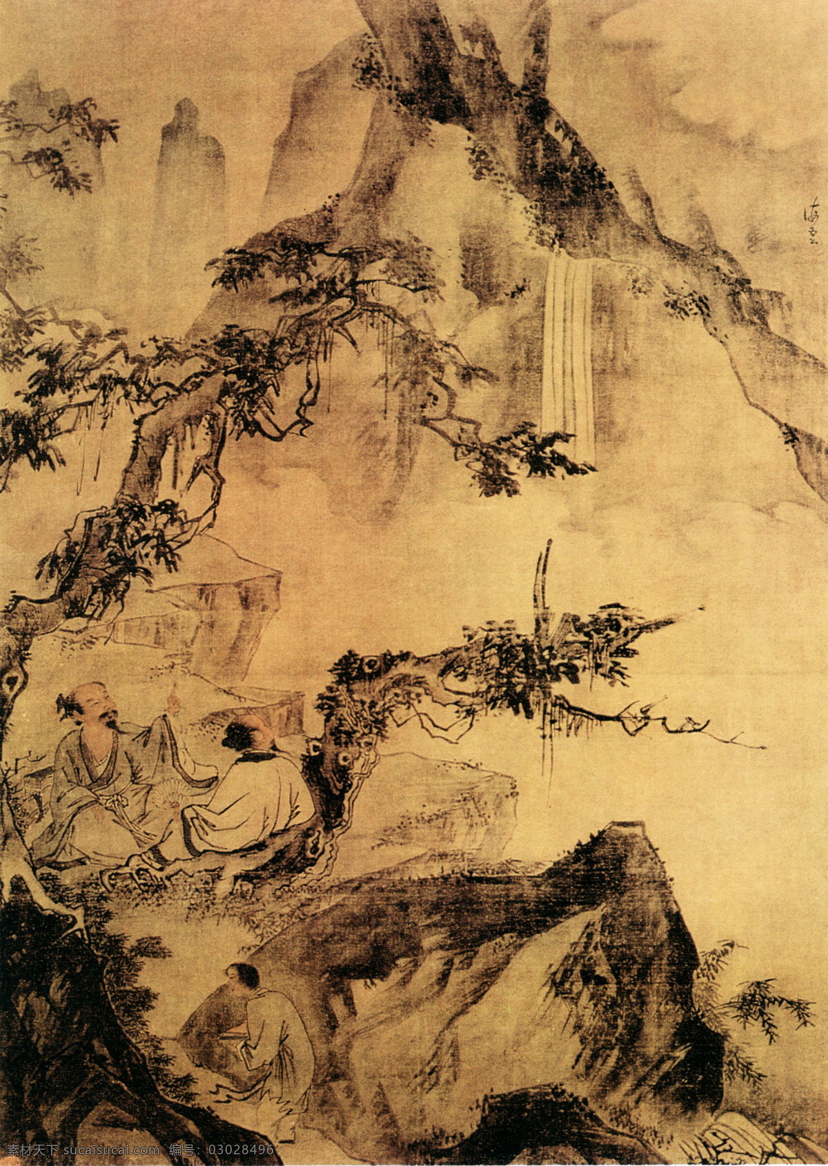 装饰画 背景 人物 国画 油画 插画 手绘 素描 无框画 中国风 油墨 书画文字 文化艺术