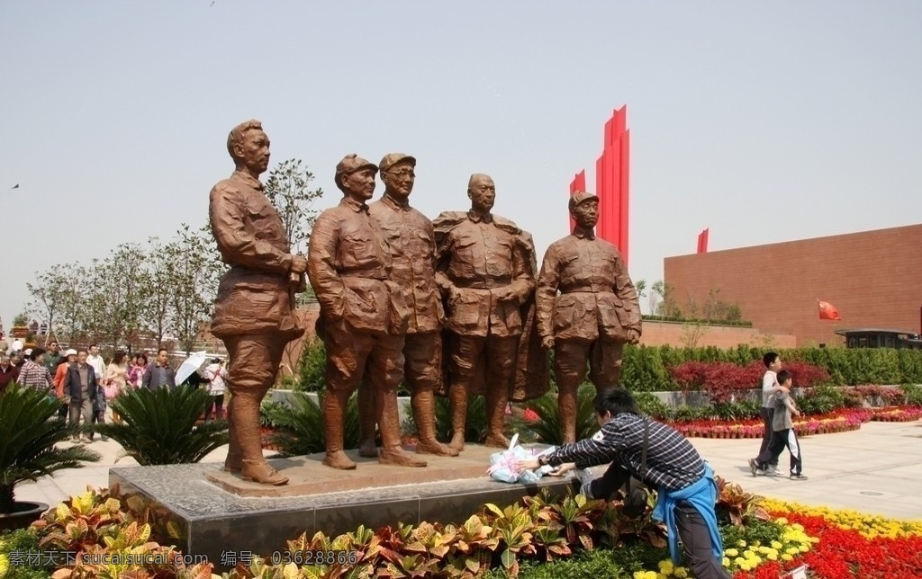 向南 京 新 渡江 胜利 纪念馆 广场 群雕 献花 南京 南京旅游 国内旅游 旅游摄影