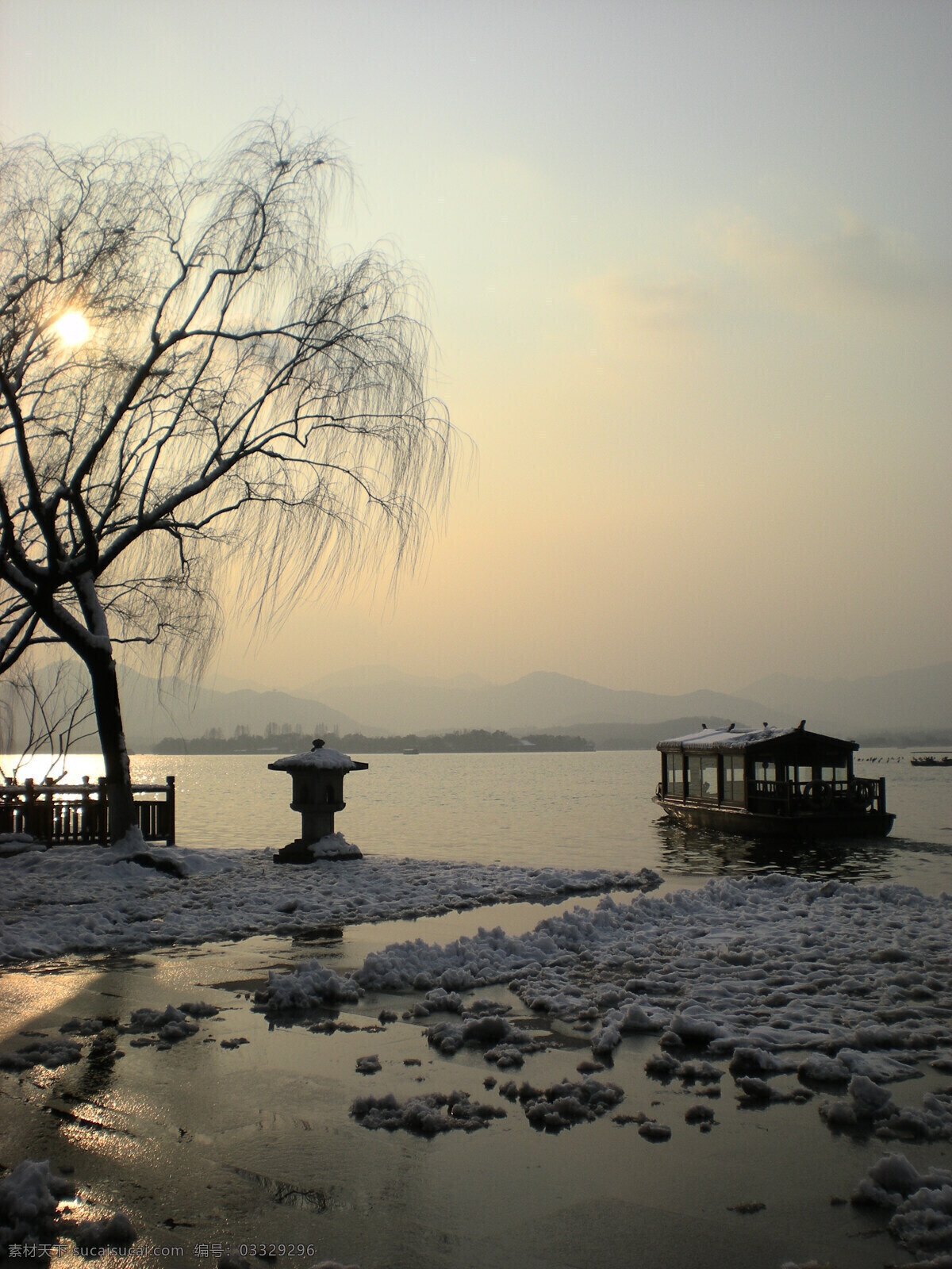 西湖雪景 西湖 雪景 冬季 杭州 寒冷 国内旅游 旅游摄影 灰色