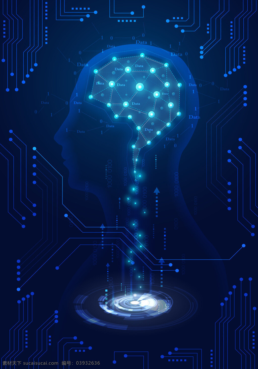 科技 人脑 未来 科技人脑 未来科技 科技元素 医学元素 电路板