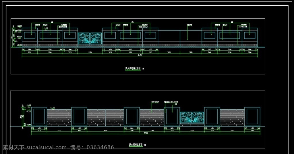 流 水景 墙 施工图 景墙 特色景墙 欧式景墙 流水景墙 环境设计 景观设计 dwg