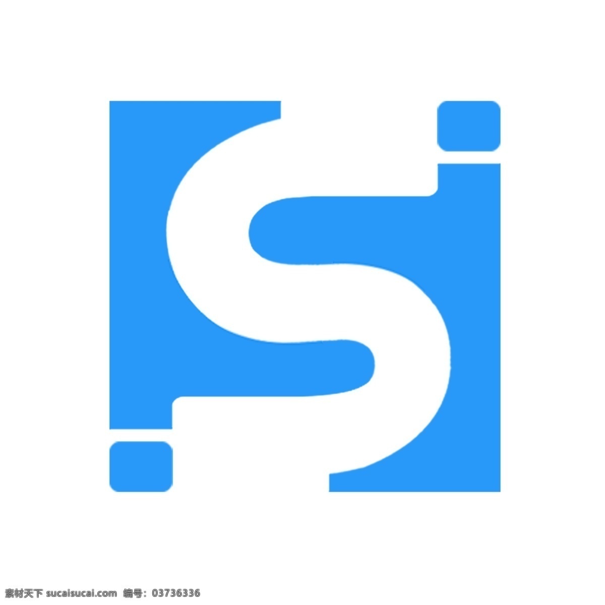 hslogo 蓝色 标志 形象设计 hs logo设计 形象 广告宣传
