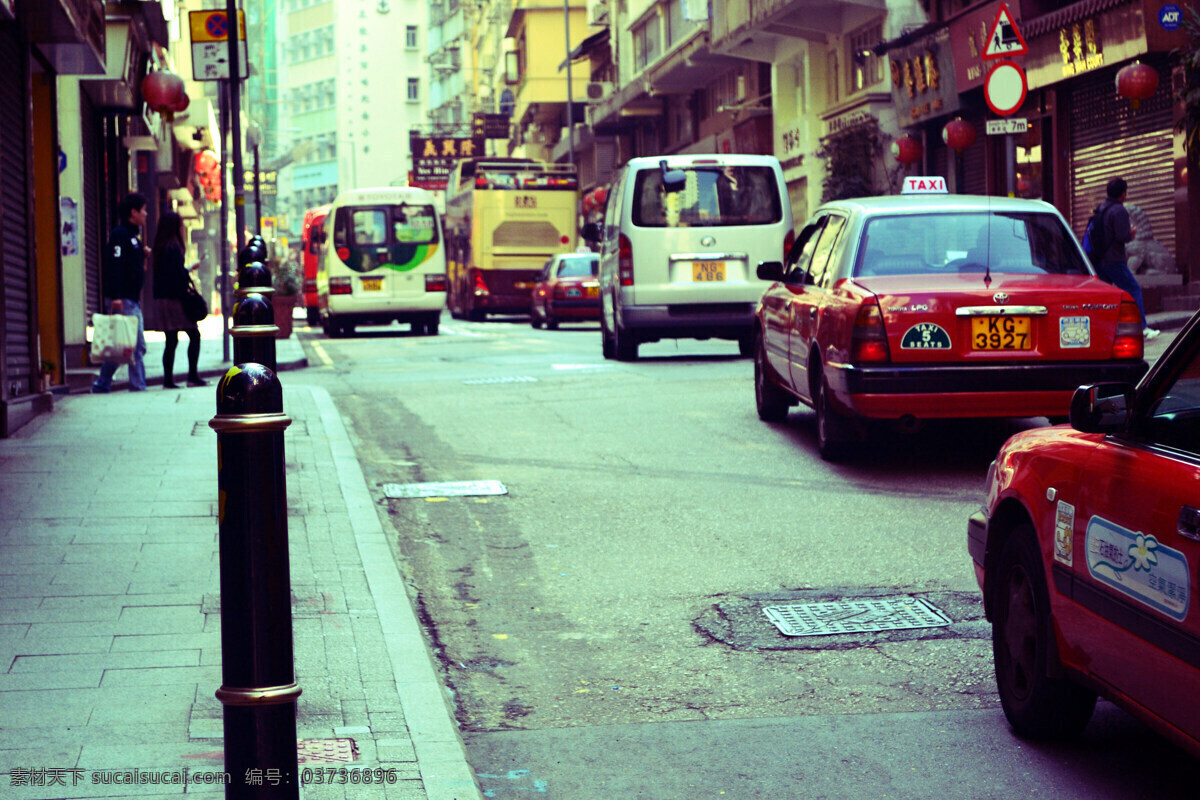香港街景 香港 清晨 街景 马路 城市 人文景观 旅游摄影