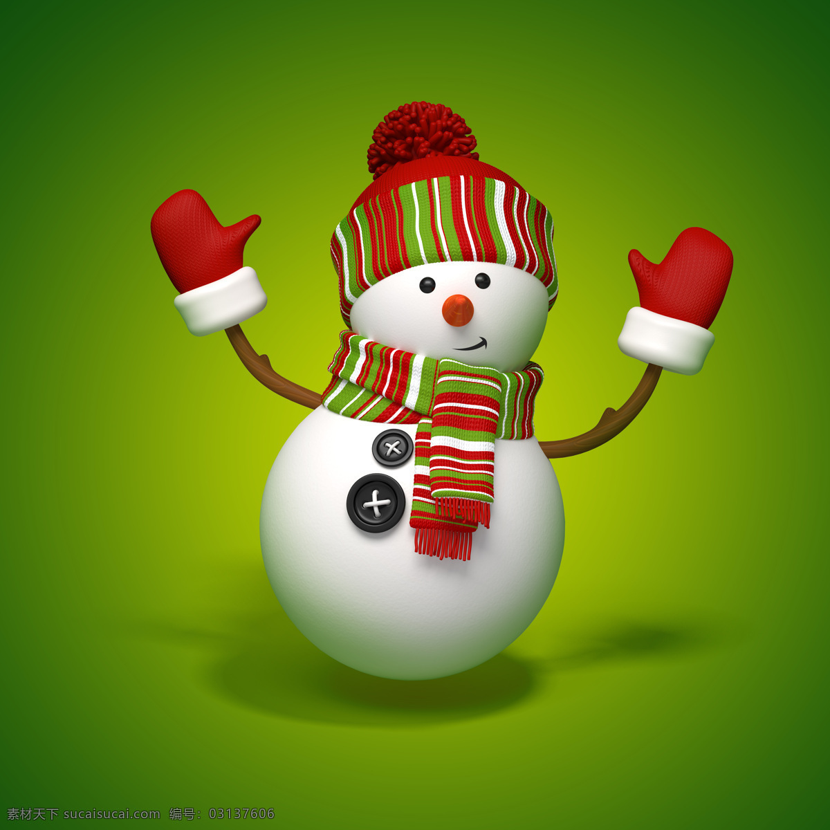 圣诞雪人 雪人 圣诞 3d 3d设计 表情 3d人物设计