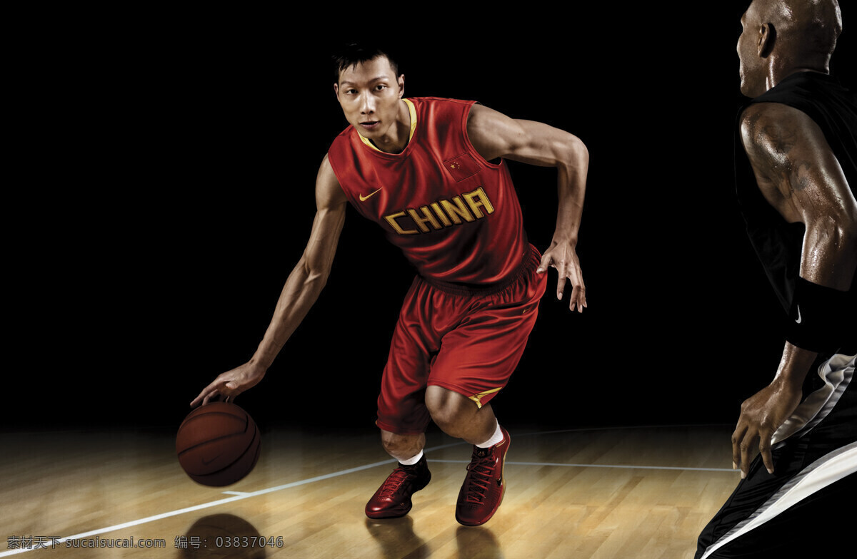 china nba nike 地板 篮球 明星偶像 耐克 男子 中国 人物图库 易 建 联 易建联 男篮 篮球队 psd源文件