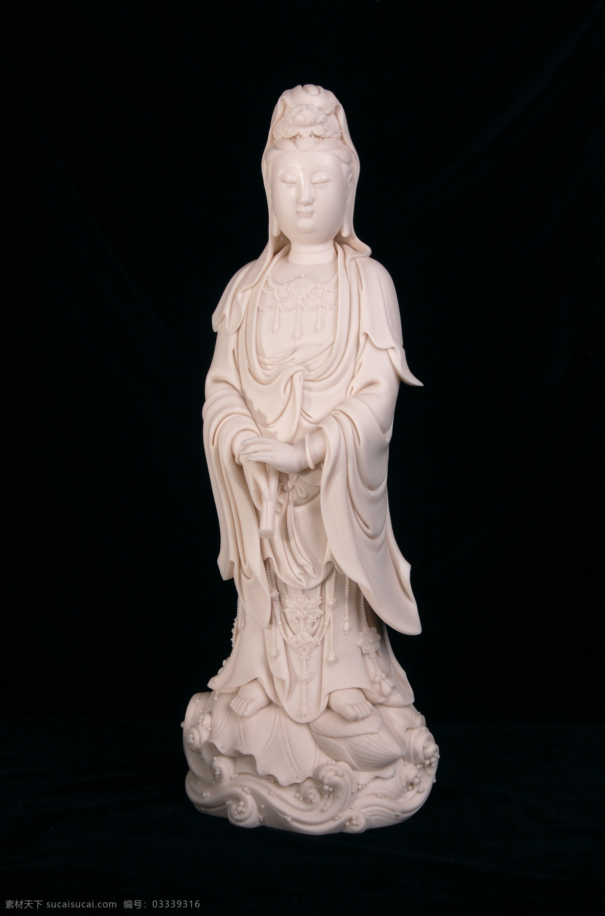立莲观音 陶瓷 德化 苏清河 工艺美术 福建工艺美术 十三大门类 传统文化 文化艺术