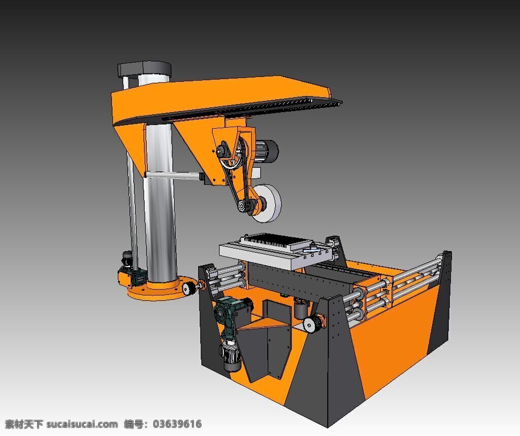 1轴数控磨床 5免费下载 机床 数控 磨床 3d模型素材 电器模型