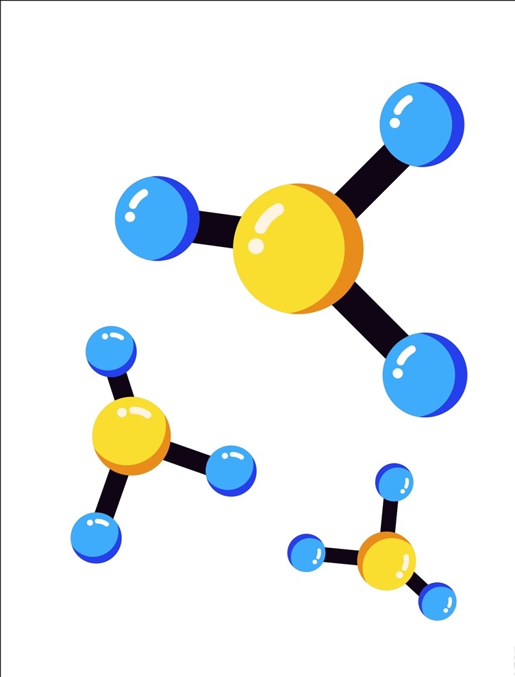 分子矢量图片 分子 分子图案 细胞 分子组成 分子图 矢量分子 卡通设计