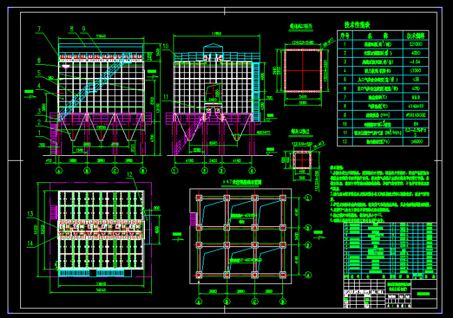 总装图 lpc x6 锅炉 布袋 除尘器 cad 图纸 dwg文件 化机 管道 压 容 除尘器图纸 cad素材