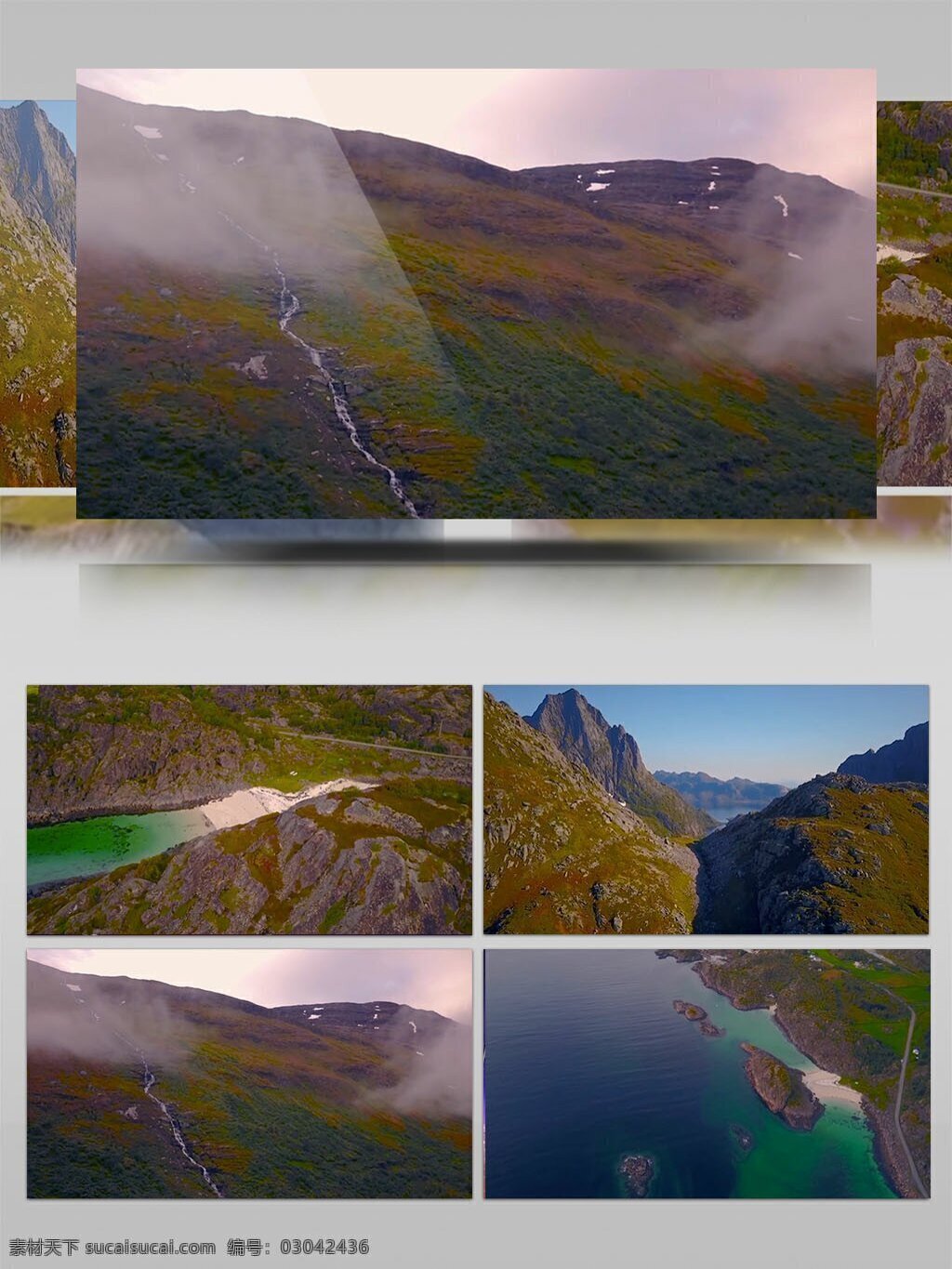 大自然 山脉 湖泊 实拍 视频 实拍视频