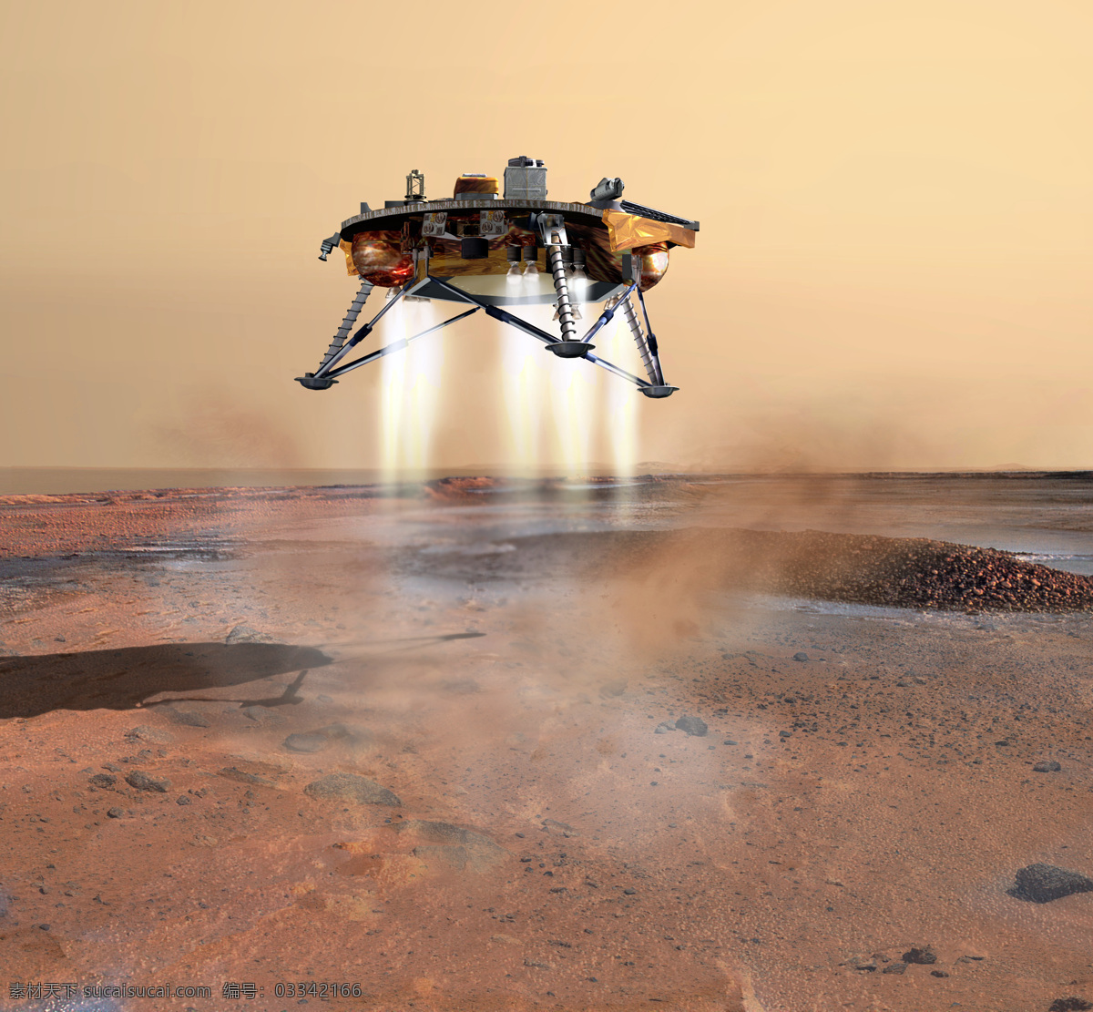 凤凰号着陆 探测火星 美国 凤凰号 火星探测器 火星 现代科技 科学研究 摄影图库