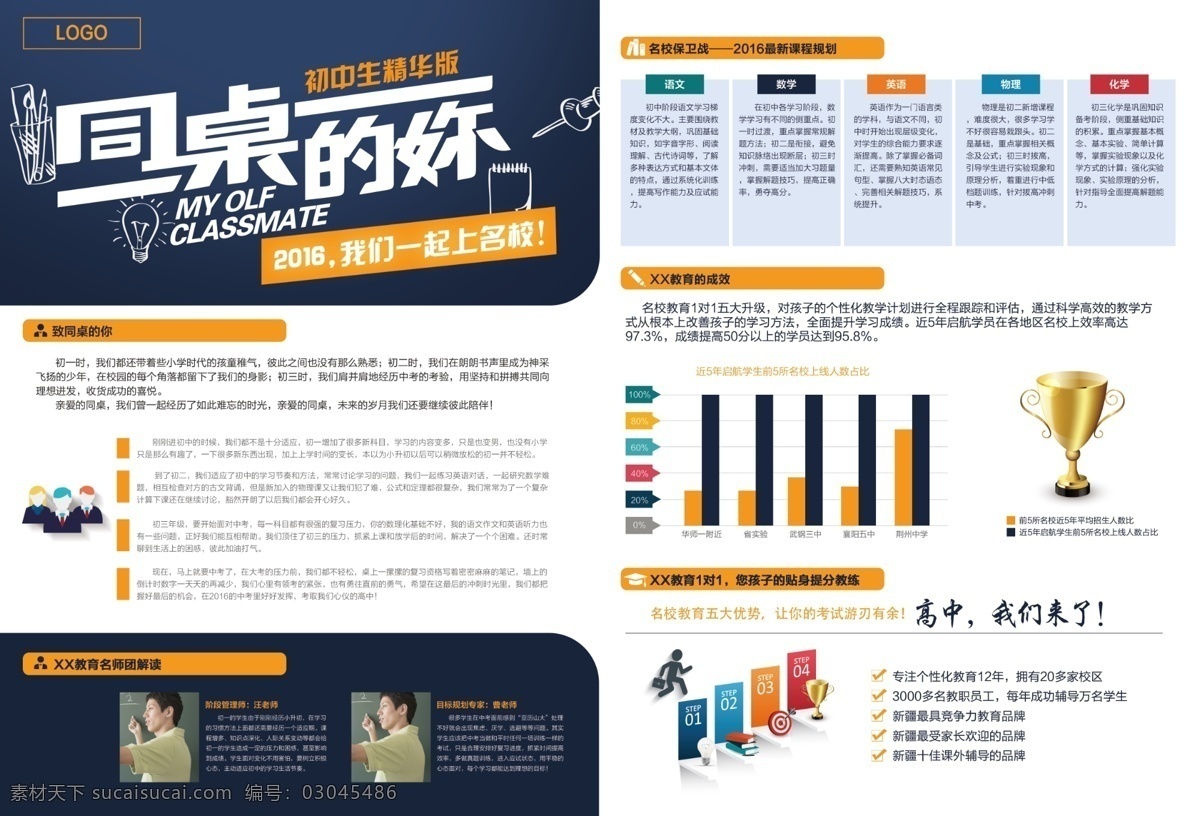同桌 补习班 宣传单 同桌的你 补习班宣传单 培训班 暑假补习 补课 dm宣传单