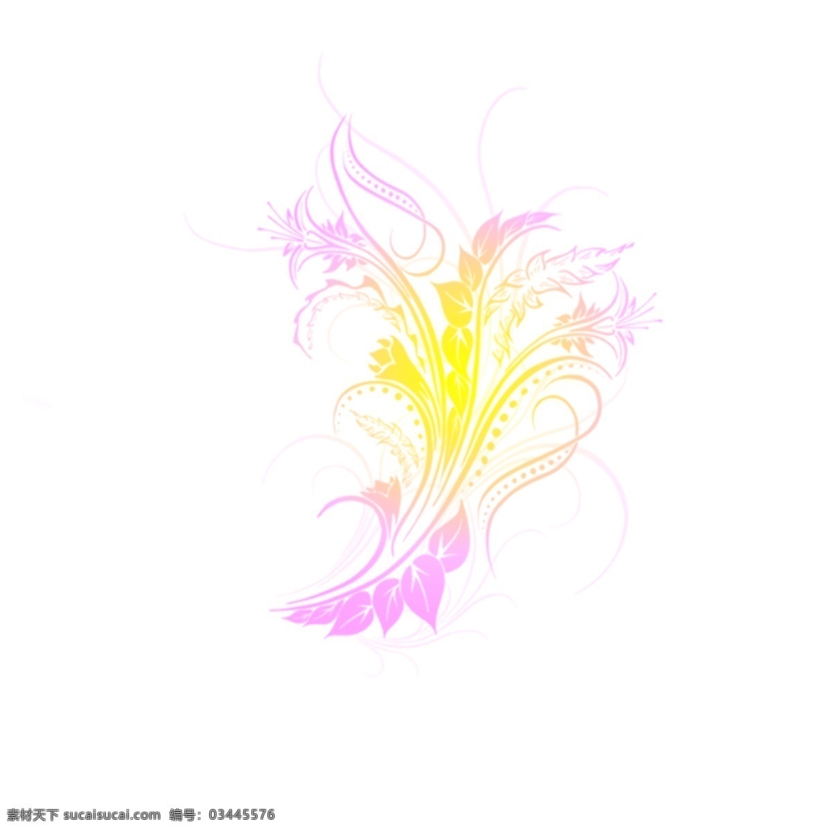 渐变 流光 花纹 元素