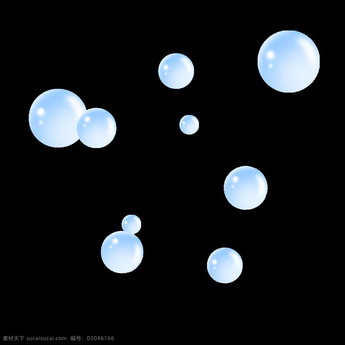 彩色 透明 肥皂泡 气泡 水泡 泡泡 元素 特效效果 免扣 设计素材 png素材 分层