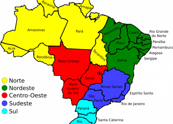 传奇 矢量 图像 巴西 地图 部门 地区 剪贴画 美国 颜色 艺术 政治 地理位置图 南 svg 剪辑 边境 状态 日常生活