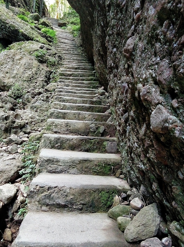 风景 山区 石梯 山梯 景区 江西小武当山 岩石 山路 自然景观 山水风景