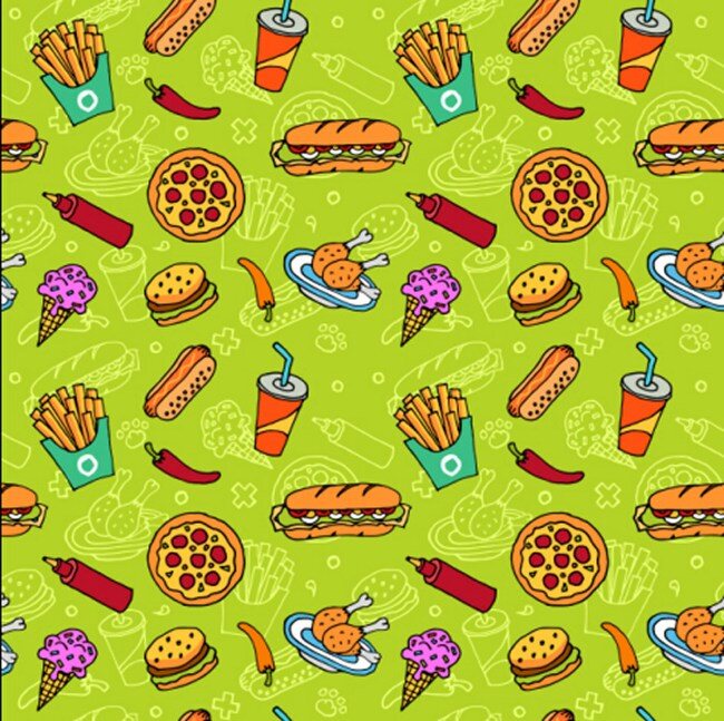 美味 食物 披萨 薯条 背景 图 广告背景 背景素材 广告 素材免费下载 饮料 冰淇淋 绿色背景