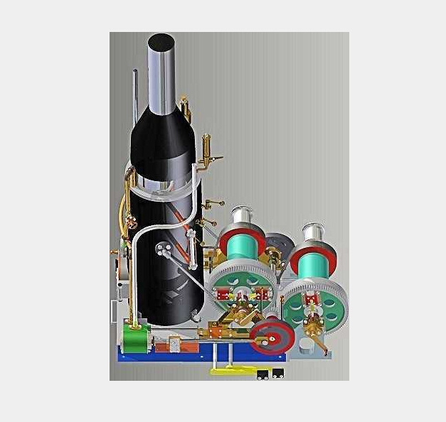 蒸 汽炉 机械 模型 3d模型 3d模型素材 3d 3d效果 3d素材 3d机械 机械效果 3d机械效果 prt 白色