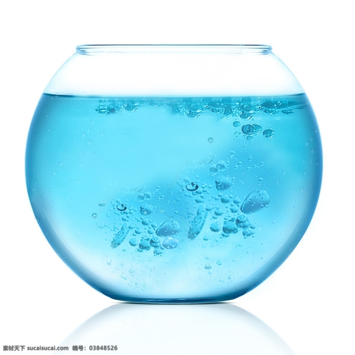手绘 卡通 蓝色 鱼缸 元素 免扣素材 透明素材 蓝色鱼缸